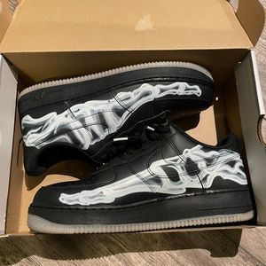 Black Nike Air Force Skeleton